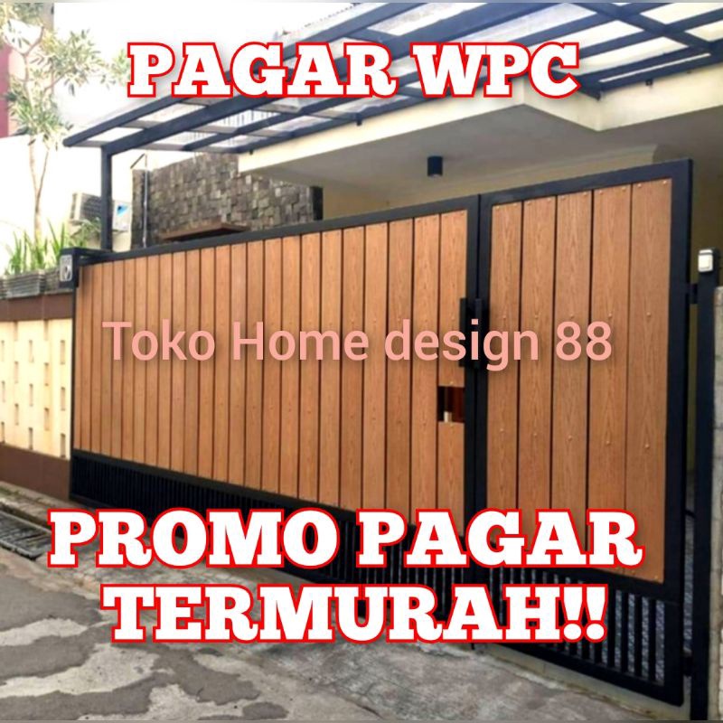 pagar kayu wpc pagar rumah pagar wpc