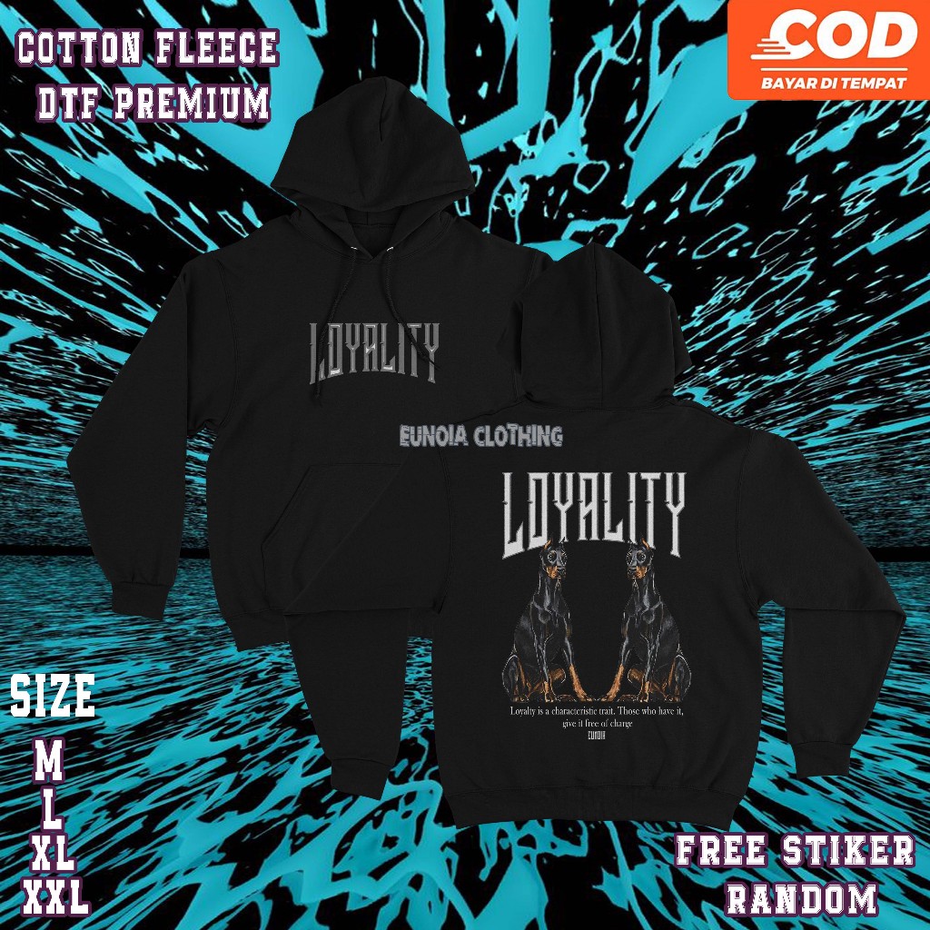 Jacket Hoodie Eunoia Loyality | Hoodie Pullover ~ Free Sticker