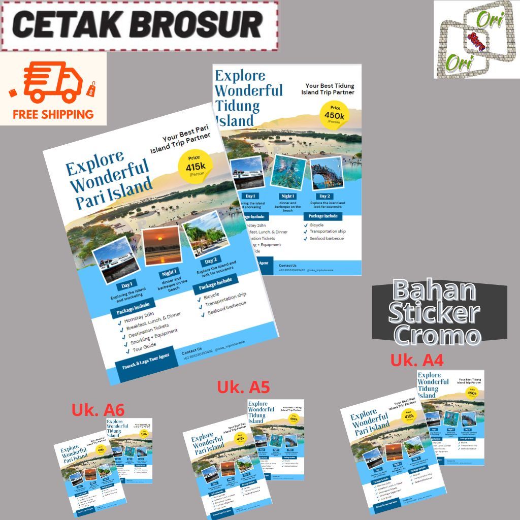 

Print Brosur Tempel | Cetak Brosur Flyer A6 MURAH | 1 Sisi Murah