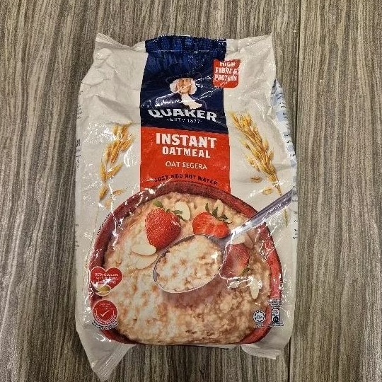 

Quaker INSTANT oatmeal oat utuh cereal oat MALAYSIA IMPORT 1200gr