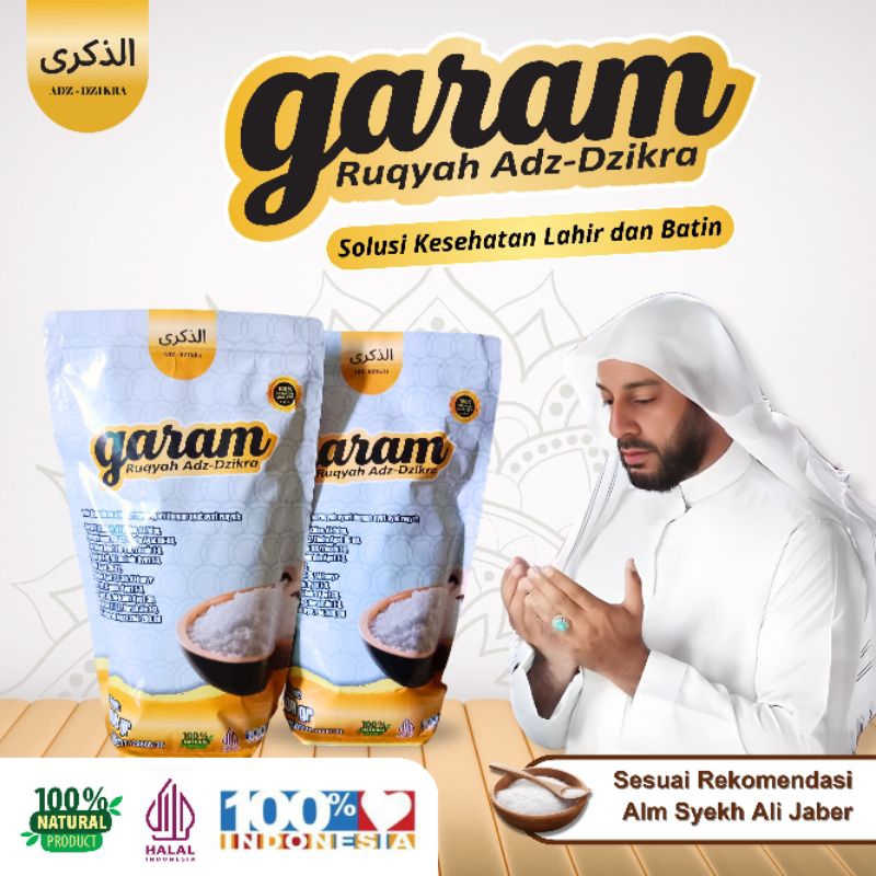 

ADZ-DZIKRA GARAM RUQYAH ORIGINAL 275GR - 1000GR | Membuang Aura Negatif