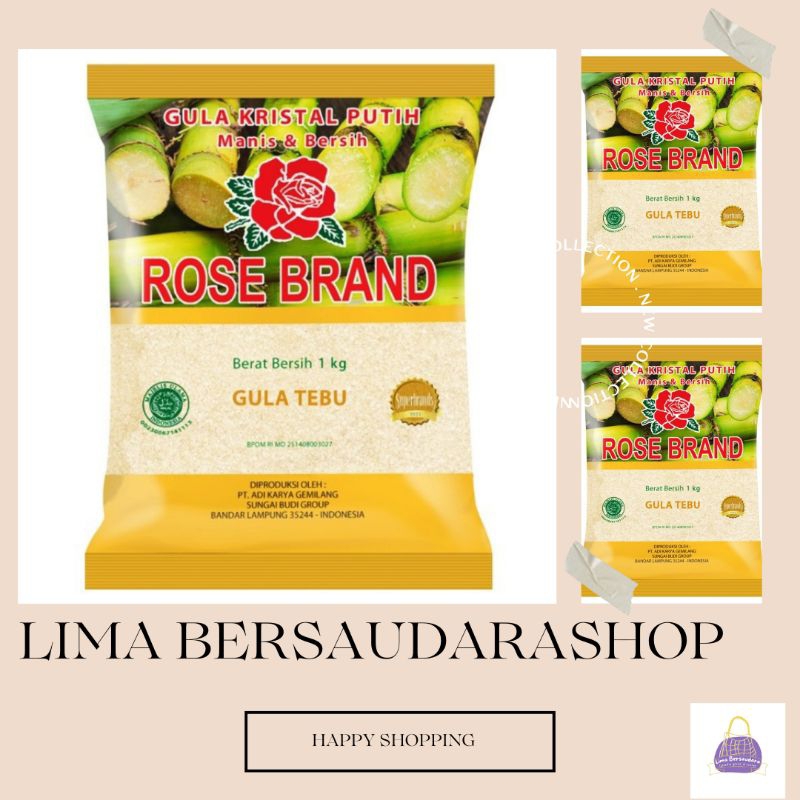 

GULA ROSE BRAND KEMASAN ISI 1 KG