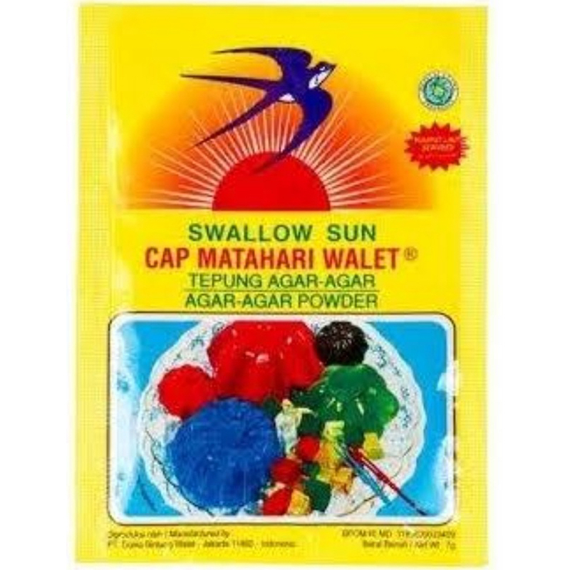 

Agar Agar Swallow Sun Putih 1Box isi 12Pcs