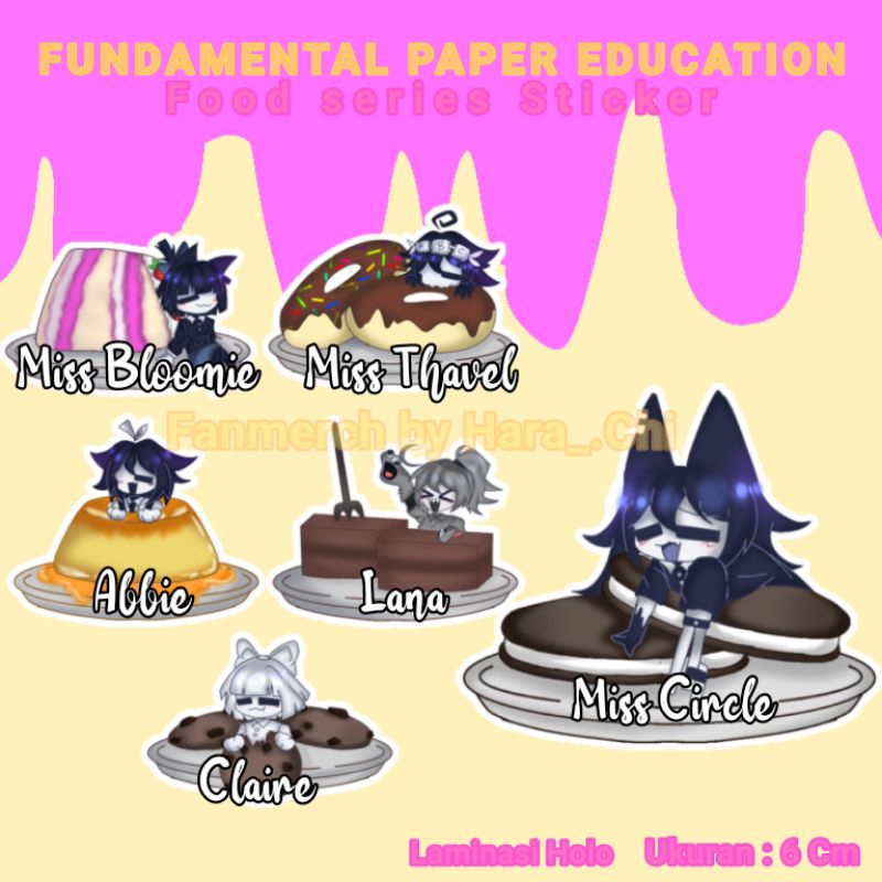

[READY STOCK] Fundamental Paper Education sticker food series, Miss Circle, Miss Bloomie, Miss Thavel, Claire, Abbie, Lana | Fanmerch