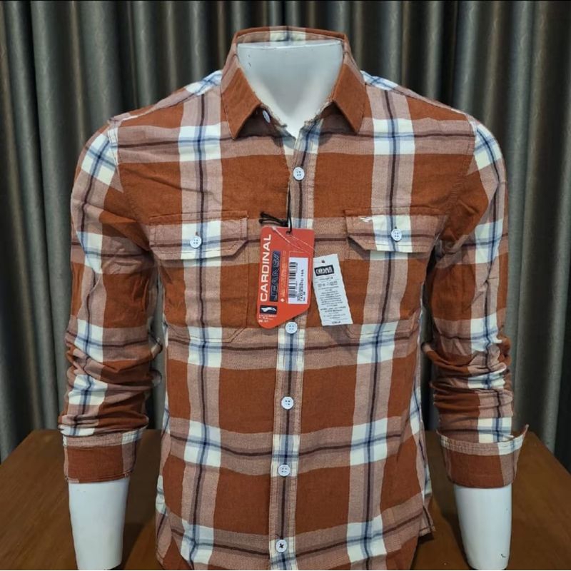 KEMEJA PRIA CARDINAL JEANS ORANGE