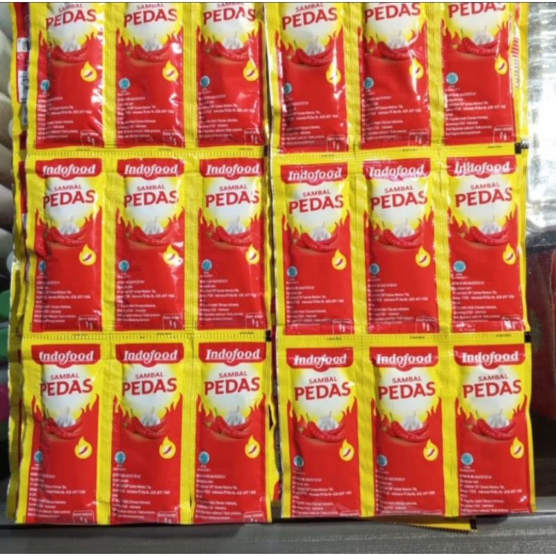 

SAMBAL PEDAS SAUS Indofood isi ( 36 pcs)