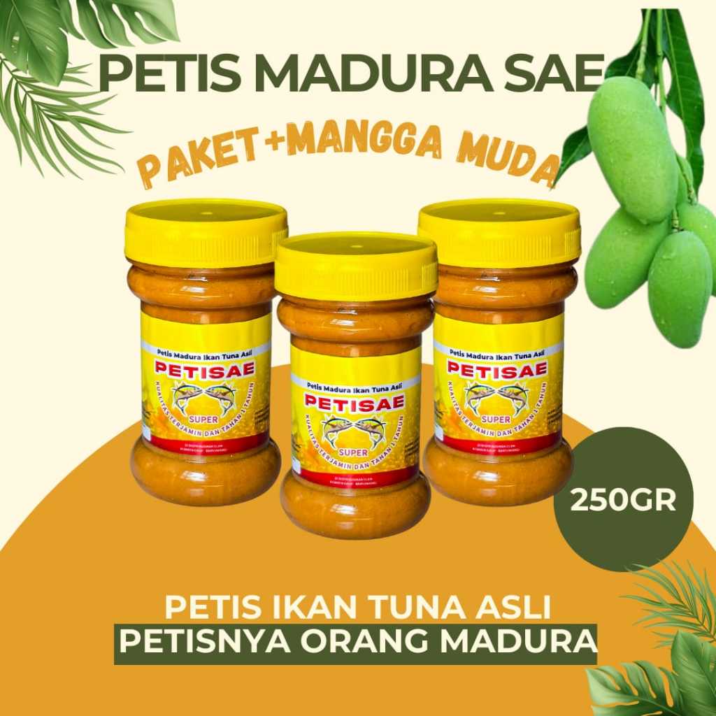 

Paket 3 Botol Petis Madura Ikan Tuna Super 250Gr + 1Pcs Mangga Muda