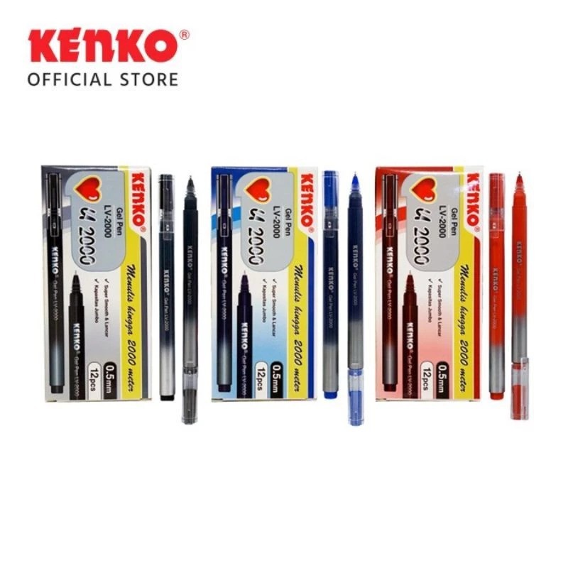

Gel Pen LV 2000 Black KENKO