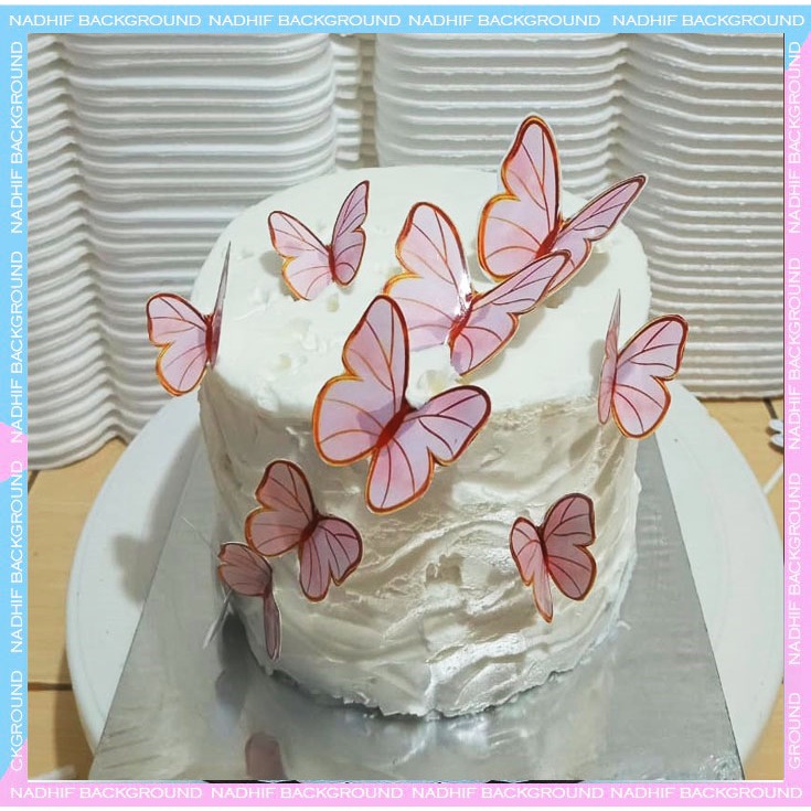 [Whispers] Toper Kupu Kupu Hiasan Kue Ulang Tahun Decorasi Cake Tart