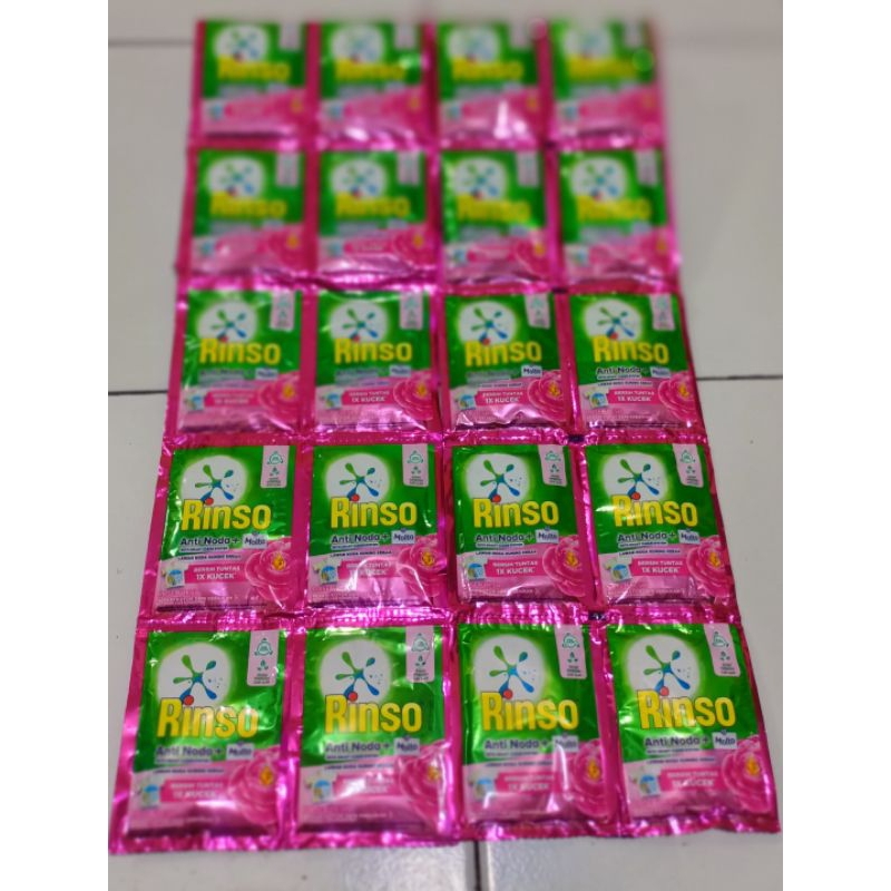 Sabun cuci baju renteng/Rinso cair renteng/Rinso Molto cair/sabun renteng