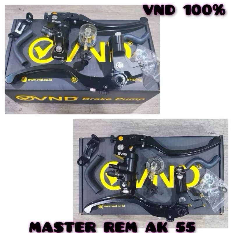 VND MASTER REM AK 55 1 TABUNG PISAH CNC Master Rem VND AK55 Radial Set Handle Kopling Ninja R RR Var
