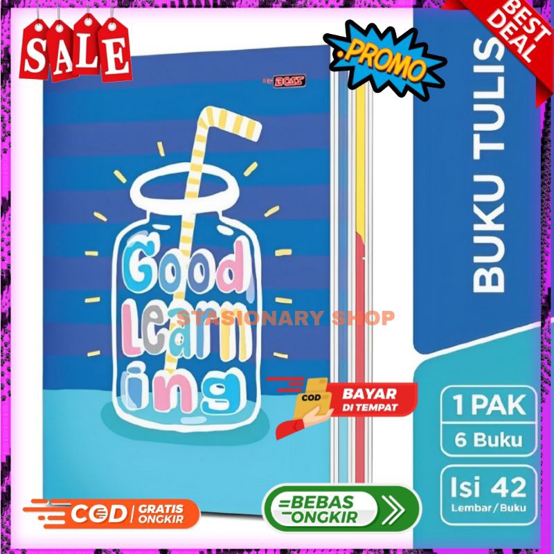 

Buku Tulis Sekolah BIG BOSS Isi 6 Pcs 42 Lembar/Buku Big boss/Buku Tulis Sekolah
