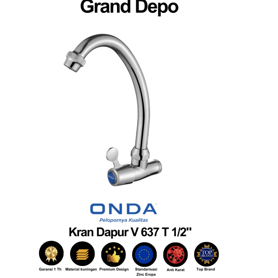Onda Kran Dapur V 637 T 12  Kran Dapur Onda  Kran Air Onda