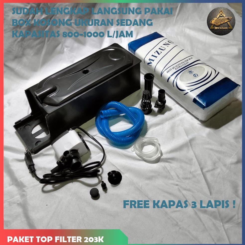 Produk Terupdate PROMO MURAH PAKET LENGKAP FILTER AQUARIUM SET POMPA AQUARIUM DENGAN BOX FILTER LENG