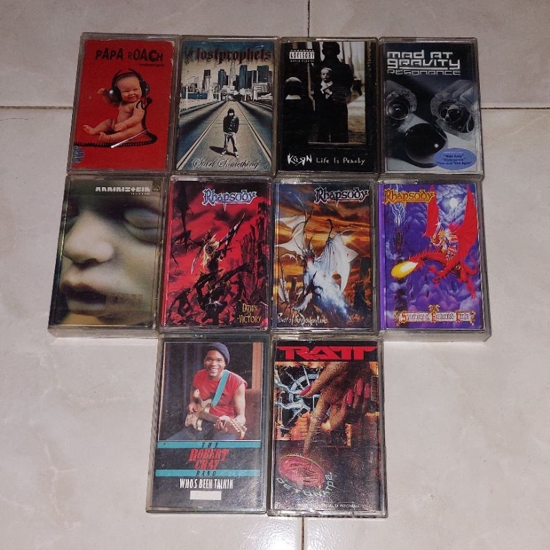 kaset pita barat PAPA ROACH-Lovehatetragedy / LOSTPROPHETS-Start Something / KORN-Life Is Peachy / M