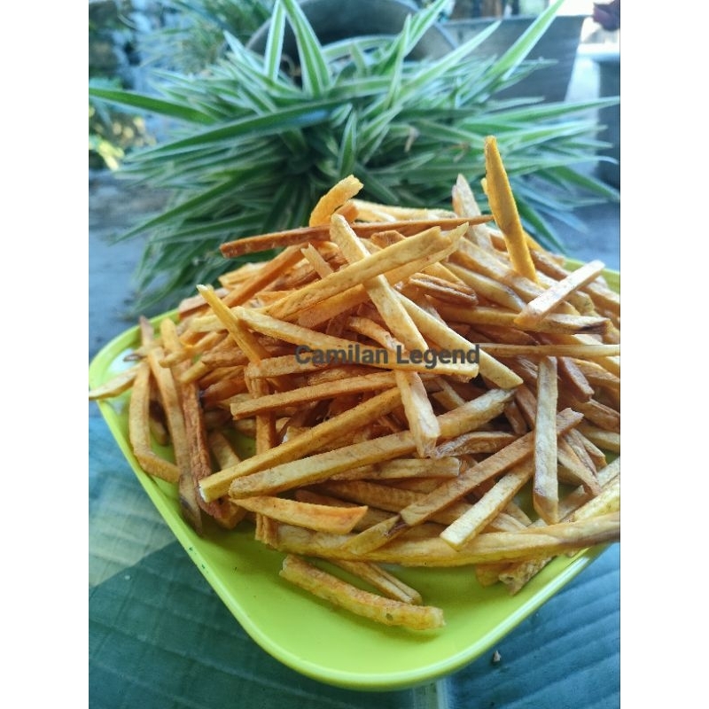 

Stick Talas keripik stik talas gurih stik talas kuning original 500gr Aseli Djawa