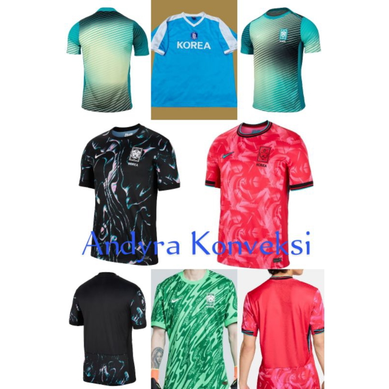 New Jersey Korea Selatan 2024-25 / Korea Republic 2024-25 - FULL PRINTING - Free Custom Name set