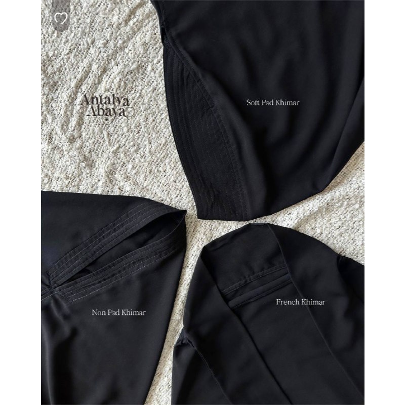 Antalya Khimar by Mahira / Khimar Series Antalya / Khimar Jetblack / Jilbab Hitam / Jilbab Hitam Pek
