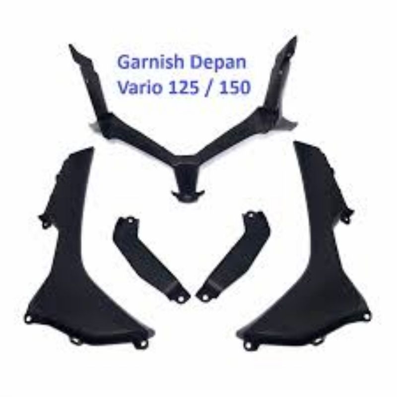 garnish dudukan lampu depan vario 150 new 2018
