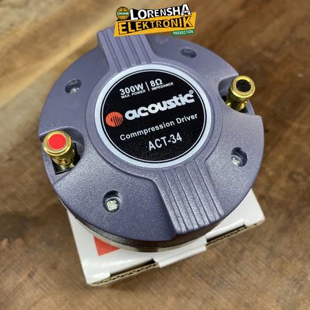 Driver Tweeter Acoustic ACT-34 Compression Driver 300 Watt