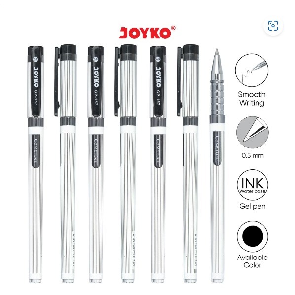 

(1 PCS) Gel Pen / Pulpen / Pena Joyko GP-157 / Comet Gel / 0.5 mm