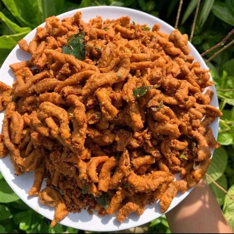 

Keripik usus pedas daun jeruk 500gr