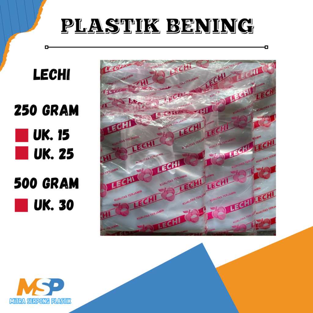 MSP ~ PLASTIK KRESEK BENING 250GRAM