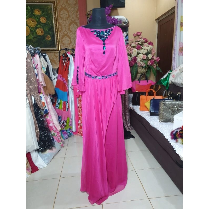 PRELOVED DRESS PINK SWAROVSKI