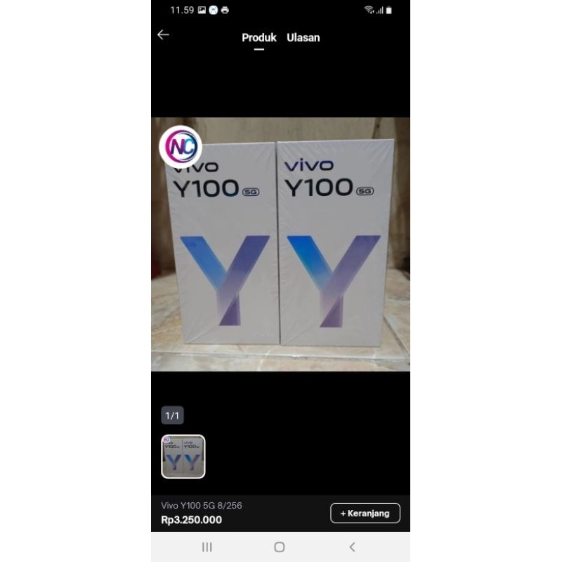 Vivo Y100 5G 8/256gb