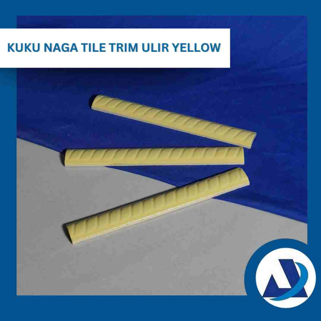 Kuku Macan List Dinding Keramik Tile Trim 20 cm Yellow