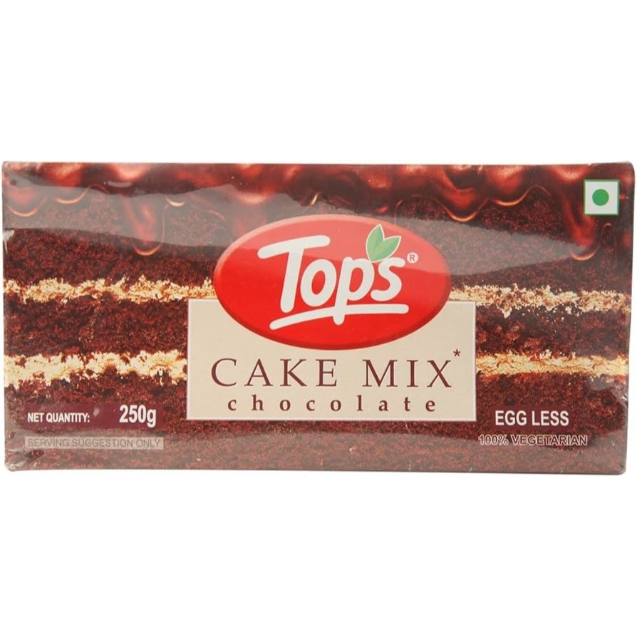 

TOPS MIX CAKE CHOCOLATE EGG LESS 225GR