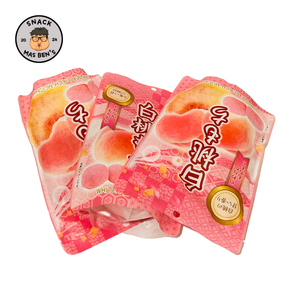 

Daifuku Mochi Peach Jepang- Isi 10 pcs Impor Jepang Kenyal dan Lembut