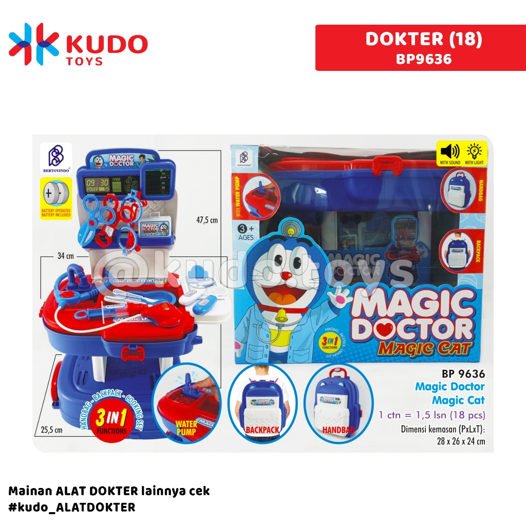 MAINAN ANAK DORAEMON DOKTER BP9636