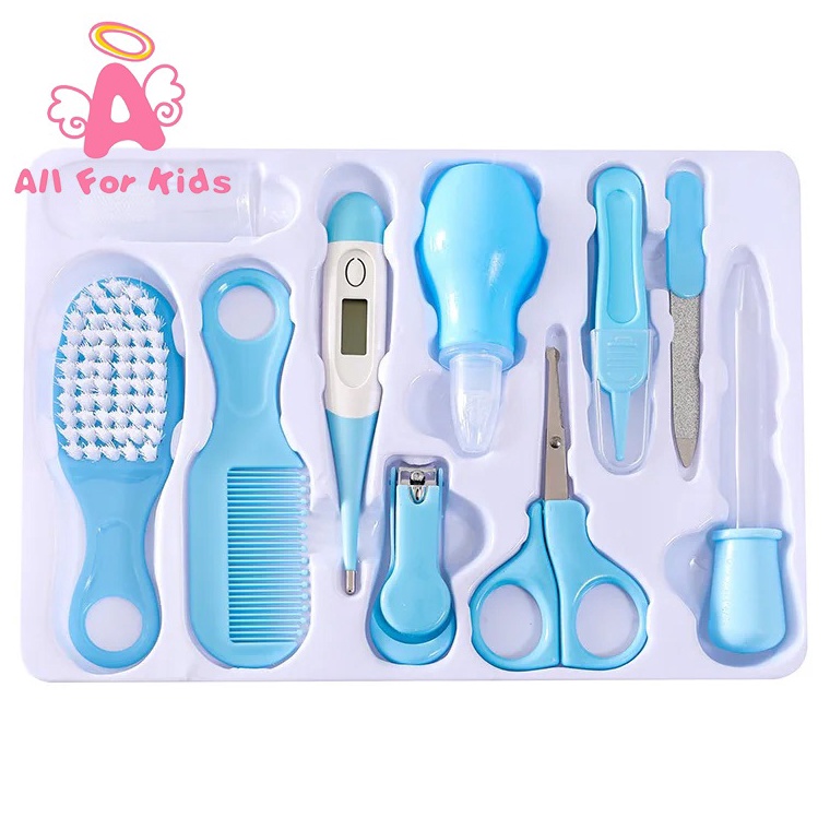 Penjualan Terbanyak BAOBAO BABY CARE NAIL KIT SET Alat Perawatan Bayi 1in1 Termometer Sisir Gunting 