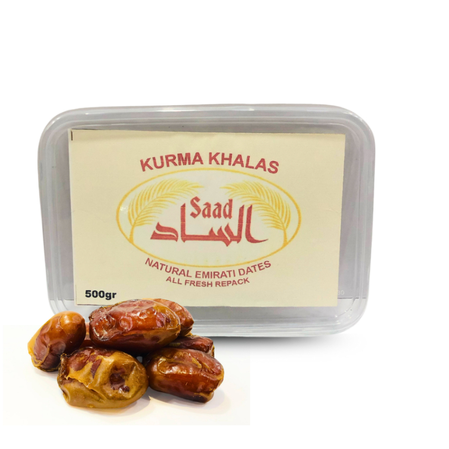 

Kurma Khalas 500gr | Kurma Alsaad | Khalas Alsaad | Kurma Date crown | Dc Khalas Khalas