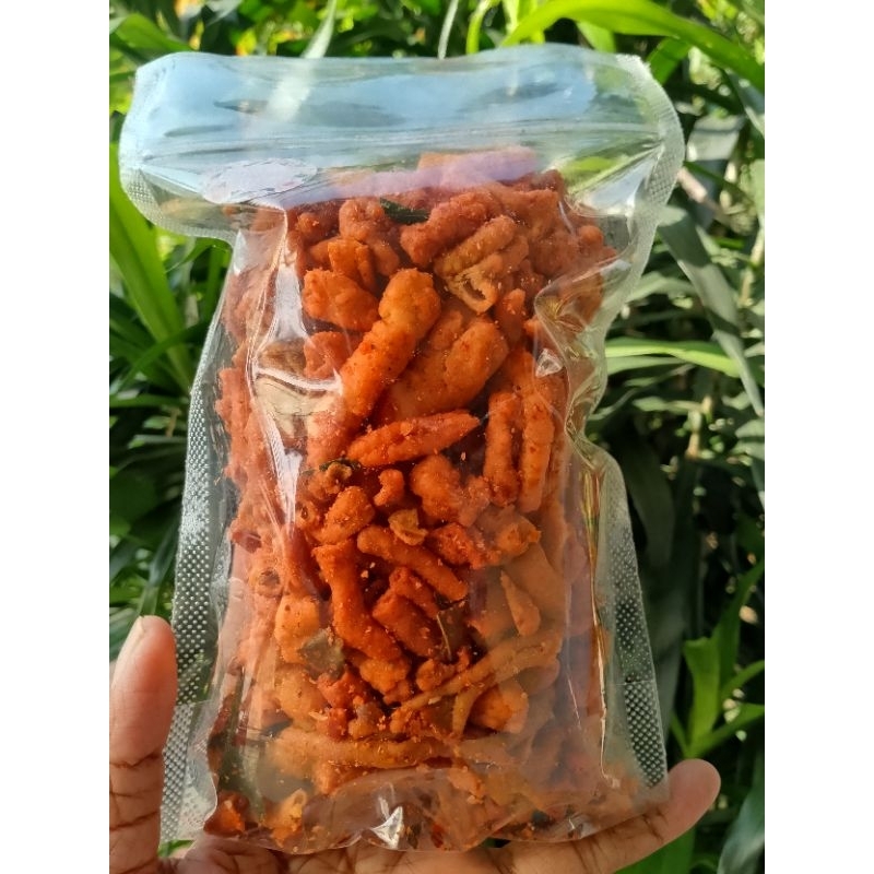 

keripik usus krispi pedas daun jeruk 250gr