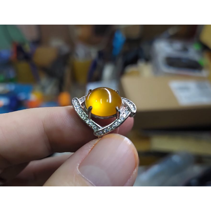 Batu Red Raflesia Bengkulu RF006 Giwang Nitik Super Ikatan Perak Cewek