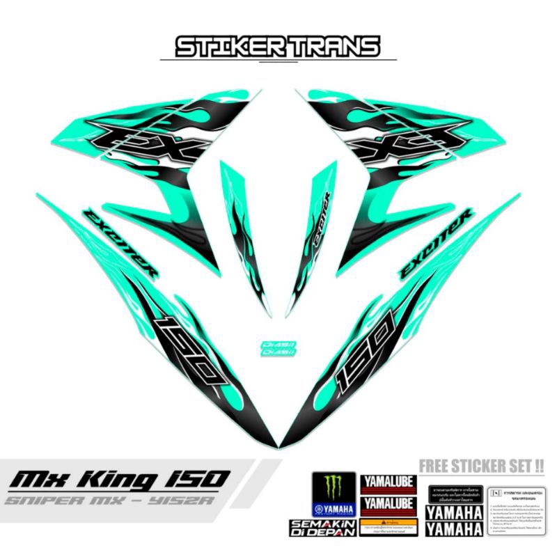 STRIPING MX KING 150 MOTIF 86 / YAMAHA SNIPER MXi / STIKER MX KING / STIKER MOTORCYCLE MX KING 150 /