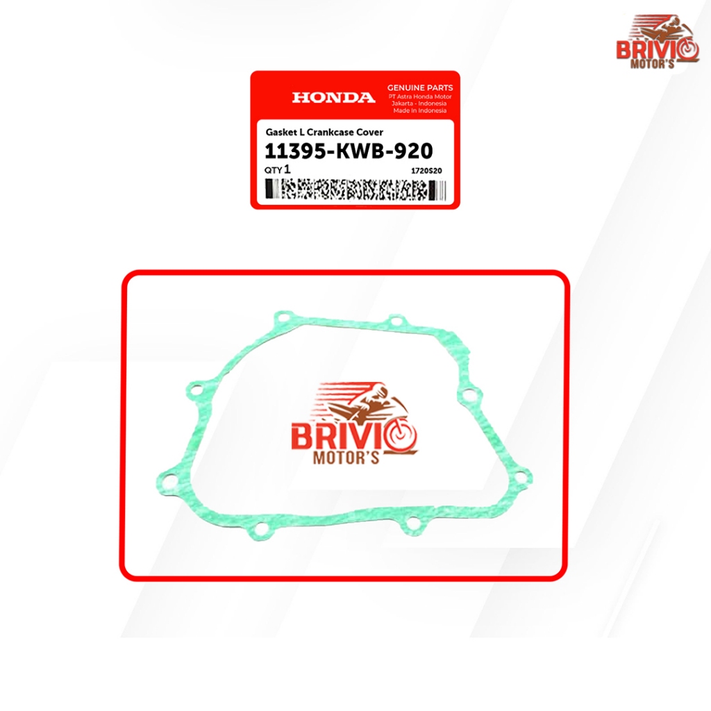 Caltric Stator Cover Gasket – For Honda CRF110F 2013-2023 – 11395-K58-TC0 / 11395-KWB-920
