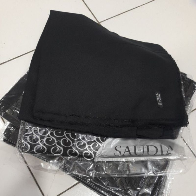 jilbab segiempat SAUDIA WARNA HITAM