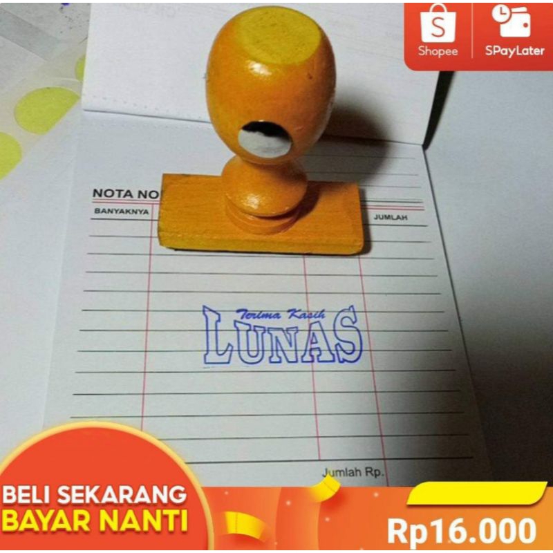 

stempel lunas,cap lunas kayu isi tinta,stempel kayu isi tinta