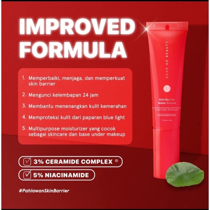 ❤AS❤'Dear Me Beauty Skin Barrier Water Cream - Improved Formula