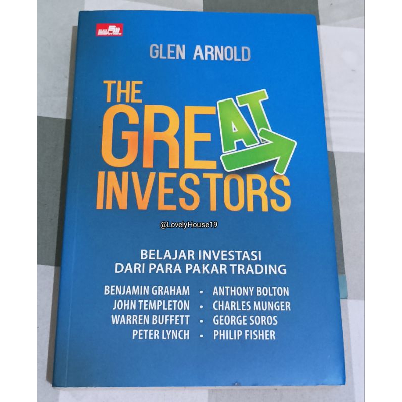 [preloved] THE GREAT INVESTORS (Belajar Investasi dari Para Pakar Trading)