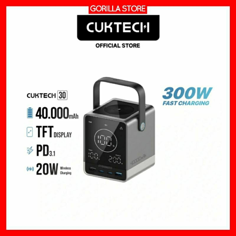 CUKTECH 30 Power Bank 40000mAh 300W MAX
