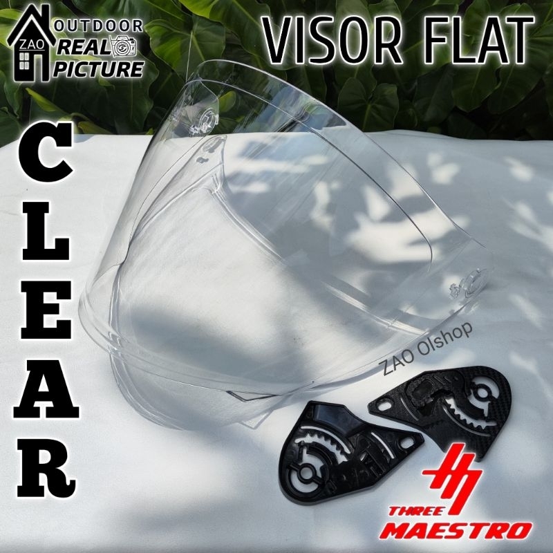 Kaca Helm ALV ULTRON Visor FLAT Helmet ALV UNTRON Venom open gratis rachet stiker