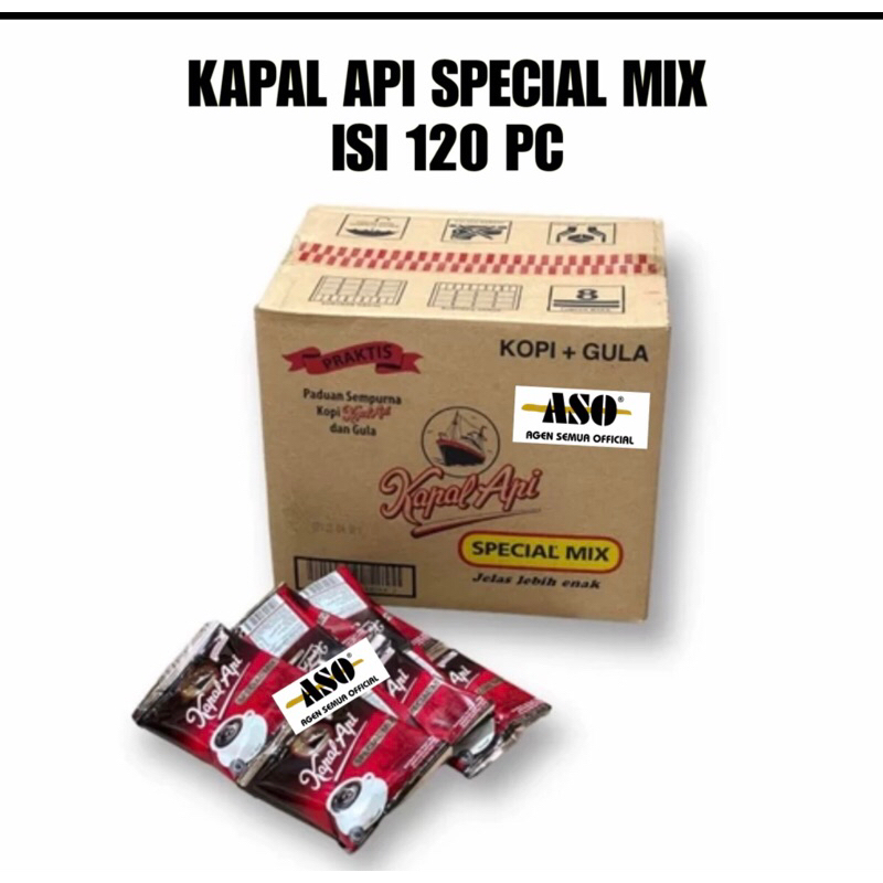 

KOPI KAPAL API SPECIAL MIX 25 gr KOPI ( DUS = 120 pc )