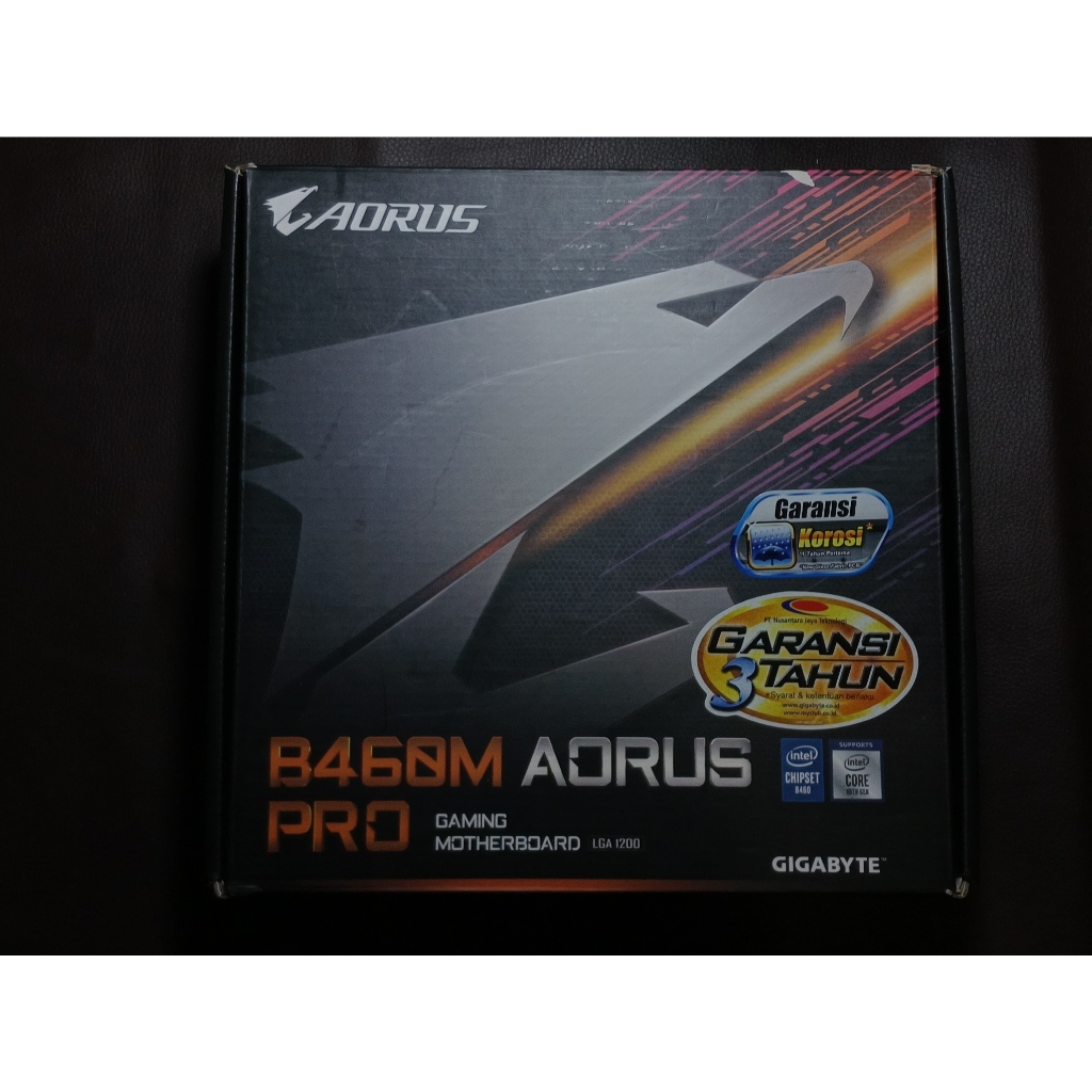 MOTHERBOARD B460M GIGABYTE AORUS PRO FULLSET SECOND