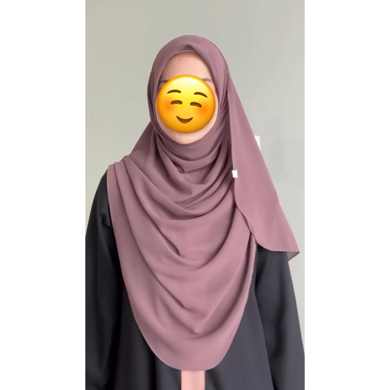 Jilbab Segi Empat Panjang Premium