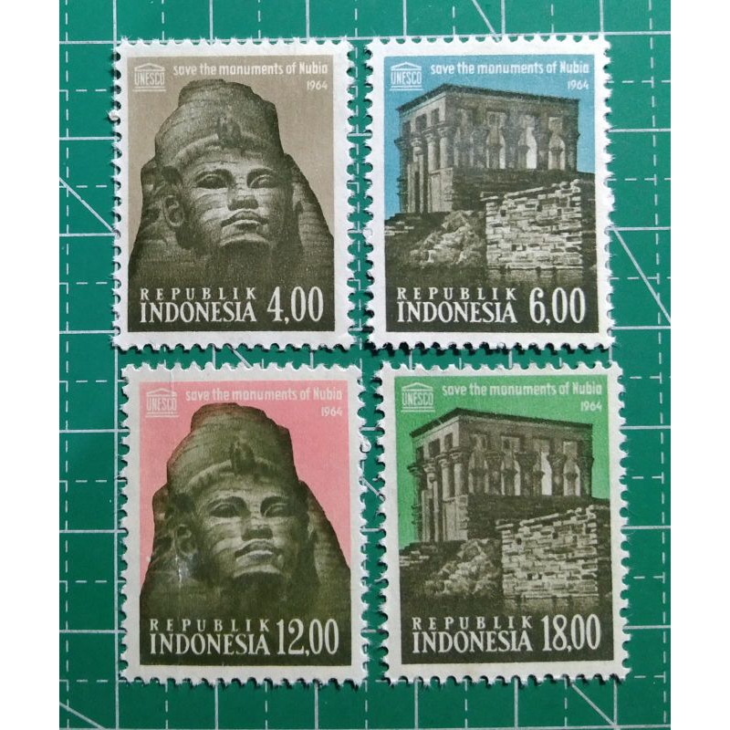 

Prangko Lawas set Lengkap Selamatkan Monumen Nubia THN 1964