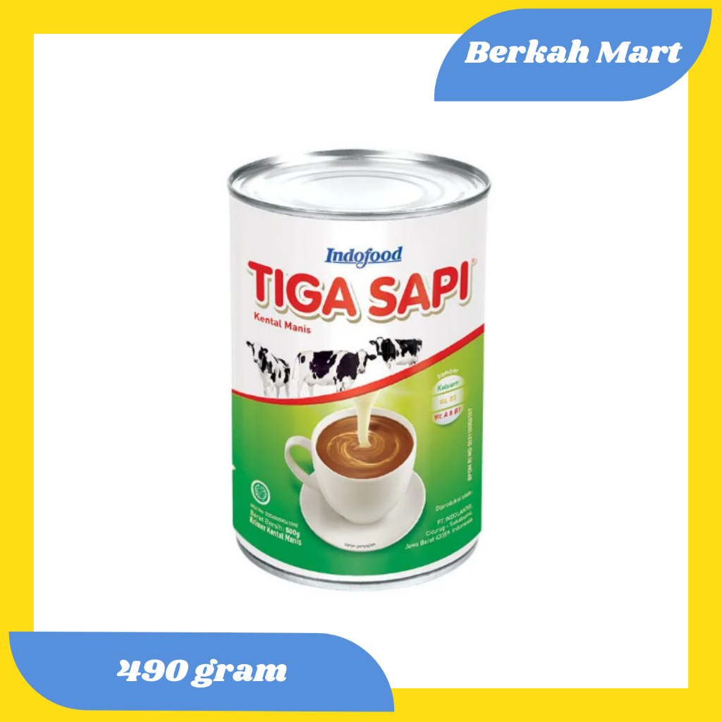 

SUSU KENTAL MANIS MEREK TIGA SAPI-KEMASAN 490 GRAM